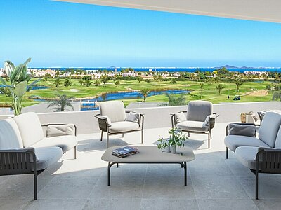 Ground Floor Corner 2-Bedroom Golf Apartment