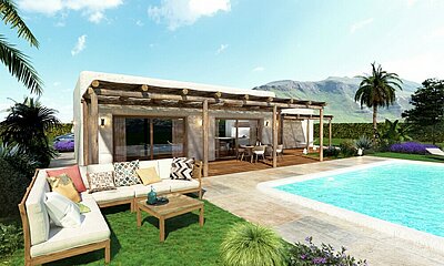 Bespoke Ibizan-Style Villas on Expansive|  3 Bed Model