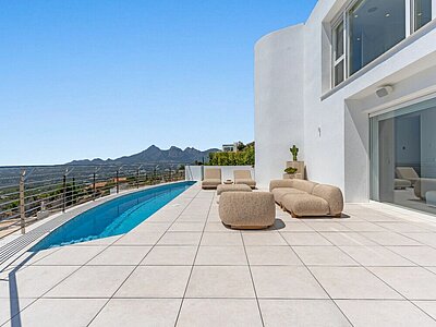 Spectacular 4-Level Modern Estate with Panoramic Skyline Views