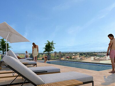 Luxury 2 & 3-Bedroom Apartments with Rooftop Pool